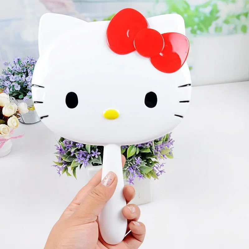 4 шт. зеркало hello kitty портативное зеркало для макияжа Espelho De Maquiagem ручное косметическое зеркало розовый белый 16,5*25 см
