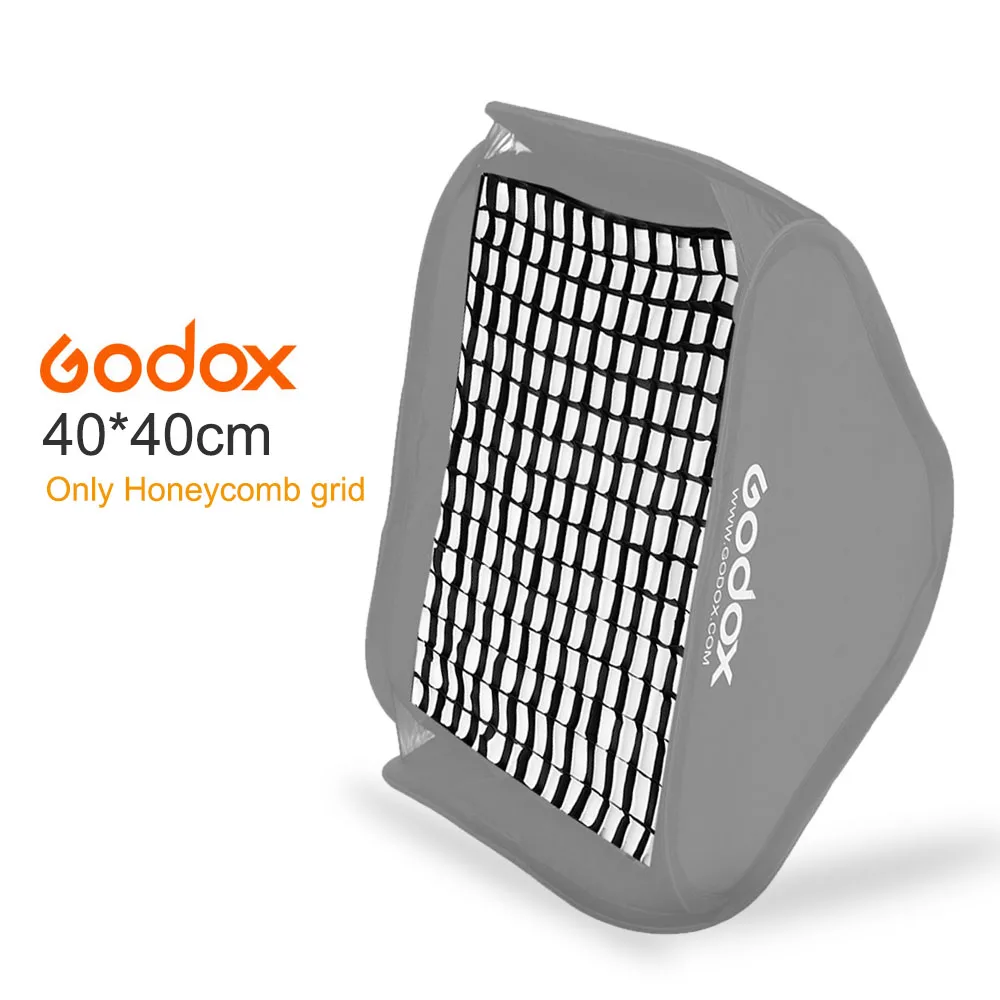 Ячеистая сетка Godox 40x40 см 15 &quotx 15&quot для студийной вспышки S type Speedlite софтбокс