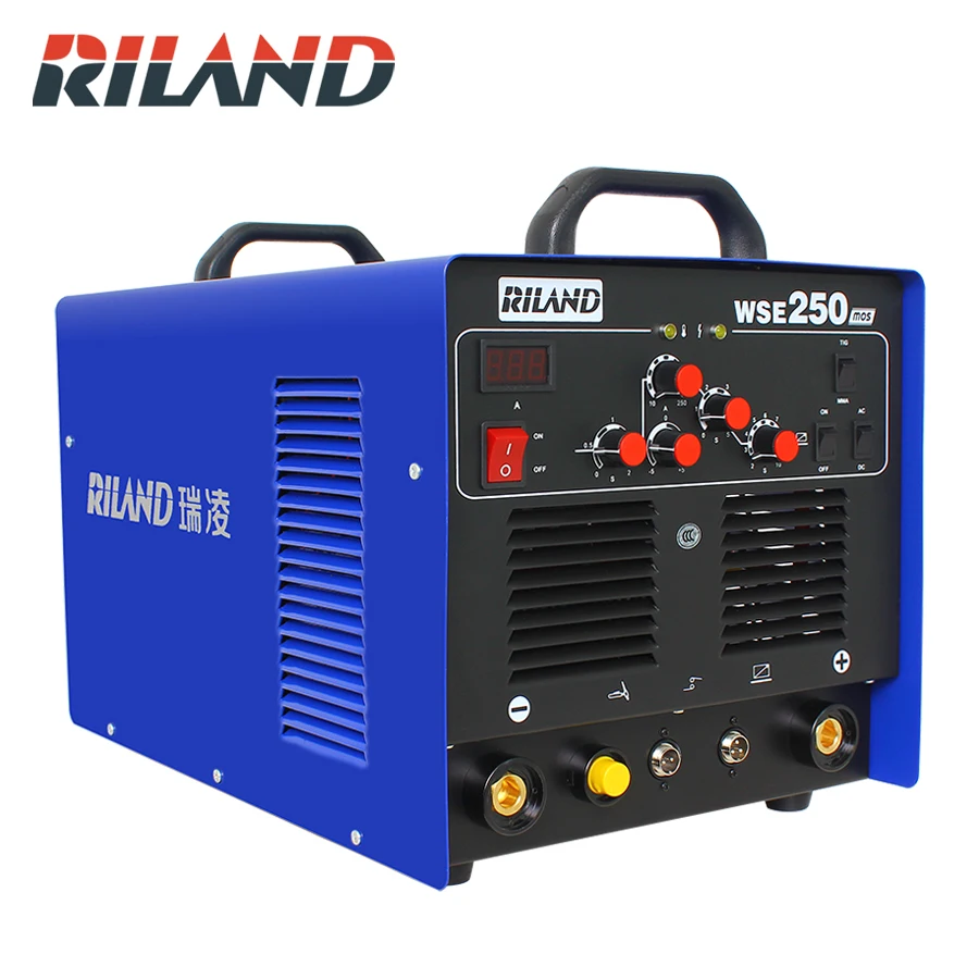RILAND WSE250 TIG AC/DC алюминиевый сварочный аппарат Tig/Stick сварочное оборудование с