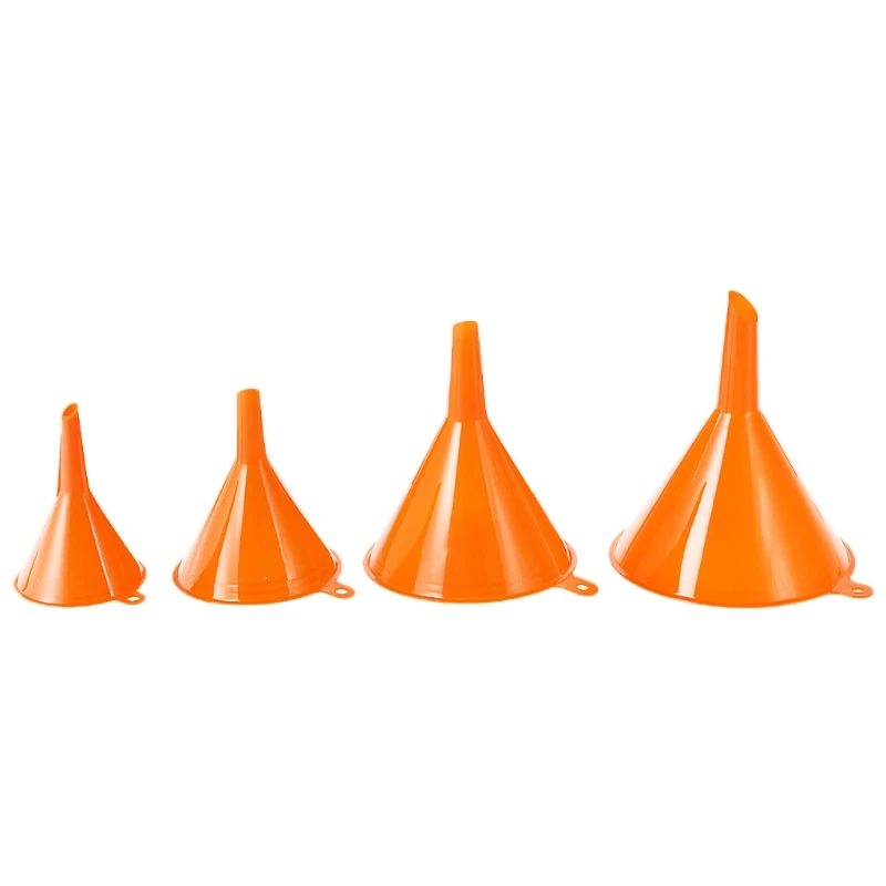 

4Pcs Plastic Funnel Set for Car Oil Gas and Fluids Auto Home Kitchen Function