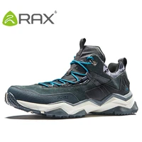 rax hiking shoes men waterproof trekking shoes lightweight breathable outdoor sports sneakers for men climbing leather shoes