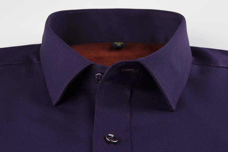Andrecarr Черная Мужская рубашка благородный темперамент camisa social pure flannel зима