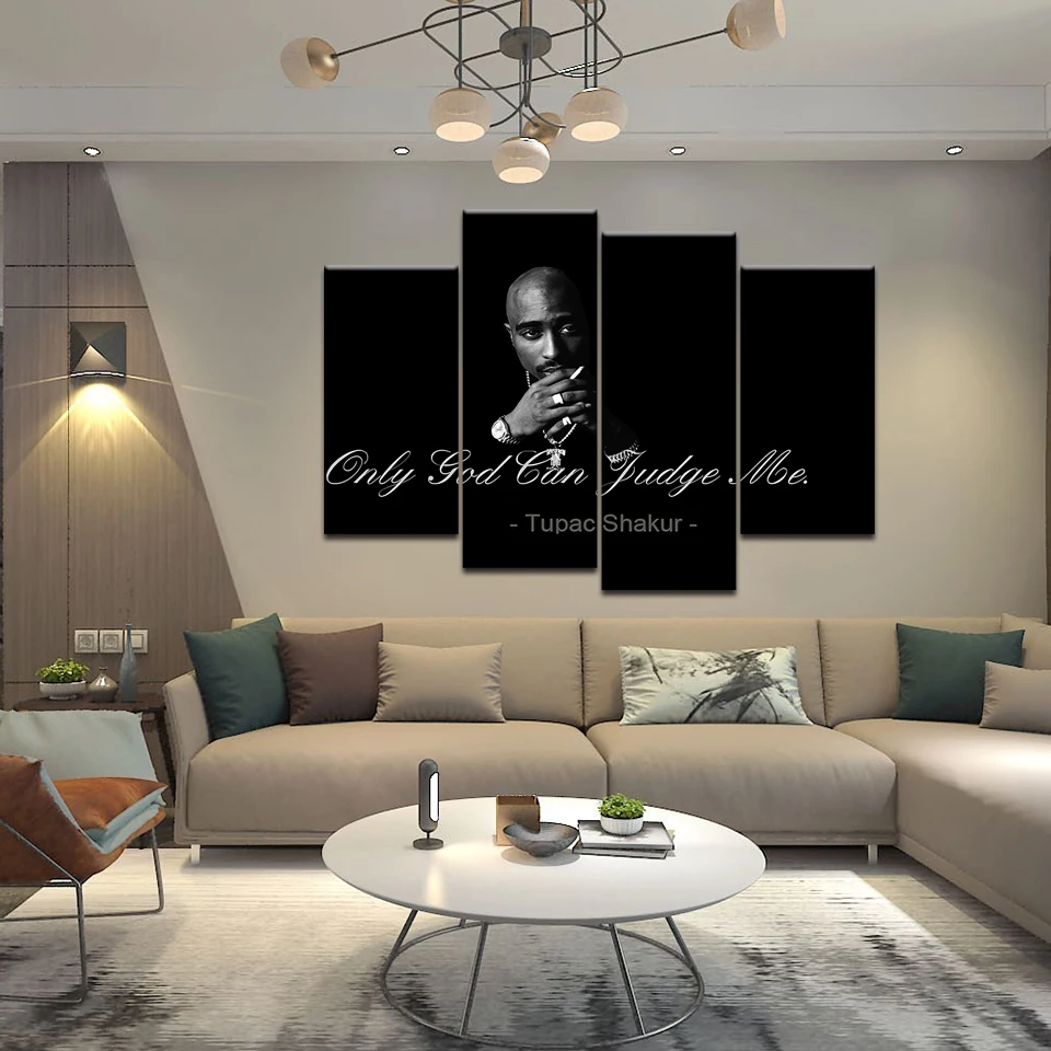 Знаменитостей 2Pac Makaveli Tupac Amaru Shakur Современный домашний декор плакат картина