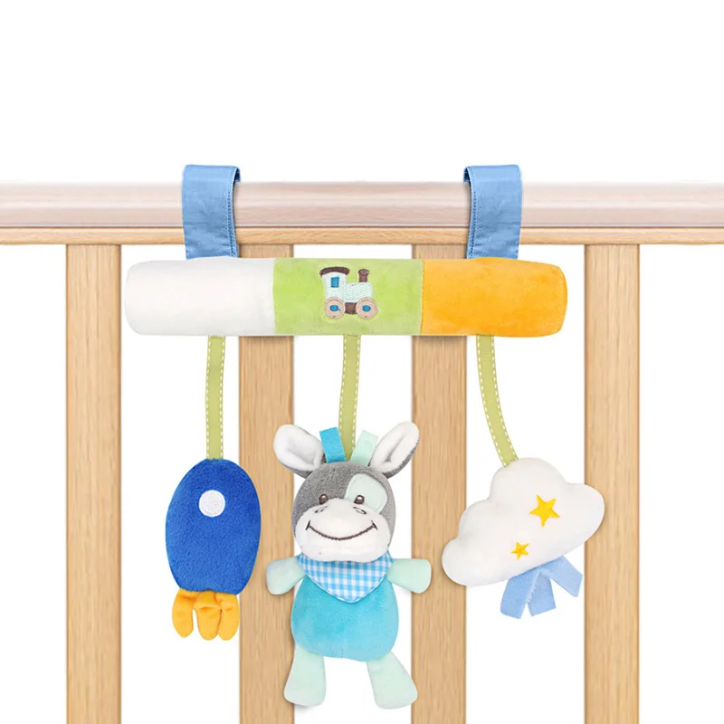 Crib Rattle 2 Игрушки для малышей музыкальные детские погремушки/Moblie коляска игрушка плюшевый мультфильм новорожденный/Развивающие игрушки для малышей игрушки 0-12 месяцев - Цвет: Crib Rattle 2