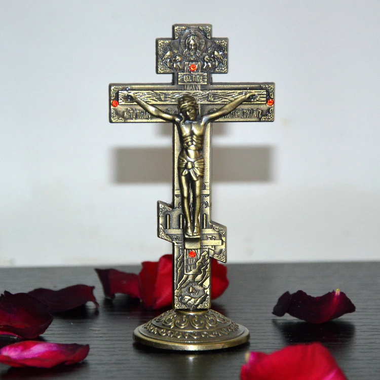Христианский jesu ремесла Ретро Крест Иисуса подарок орнамент с изображением католической святыни искусство распятие руд