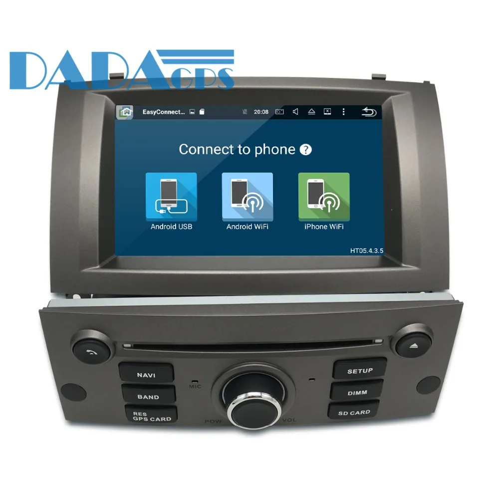 2 DIN Android 9 0 Восьмиядерный автомобильный стерео DVD плеер для Peugeot 407 2004 2010