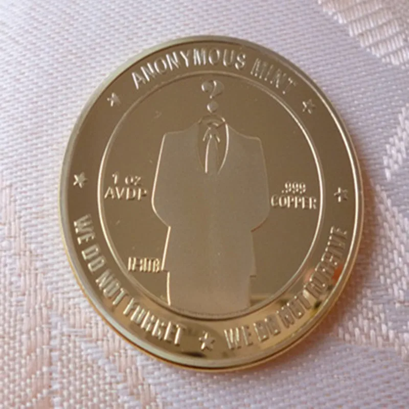 3 шт. микс 3 разных интернет-тема валюты аноним Биткойн посеребренный позолоченный латунь 40 мм сувенирное украшение монета