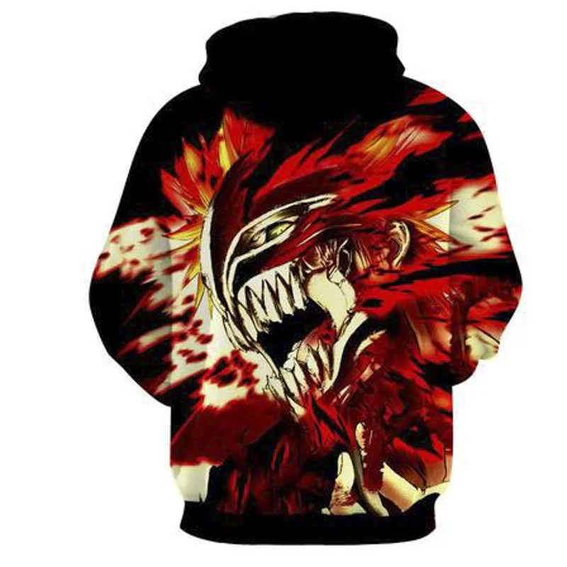 Аниме Bleach 3D толстовки с принтом для женщин/мужчин с длинным рукавом повседневные толстовки с капюшоном уличная одежда худи в стиле хип-хоп модные Джемперы подарки