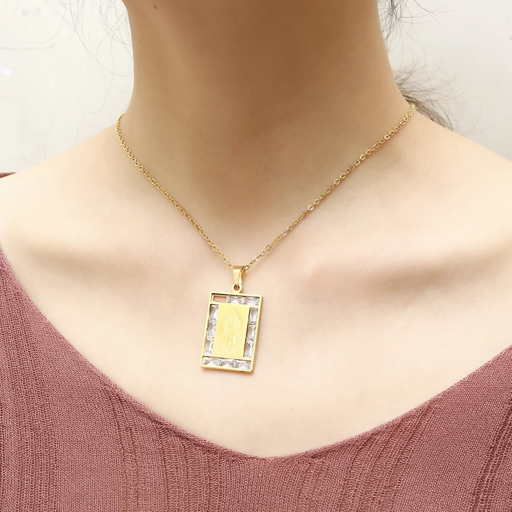 OUFEI ювелирные изделия из нержавеющей стали для женщин Vogue 2019 религия серьги