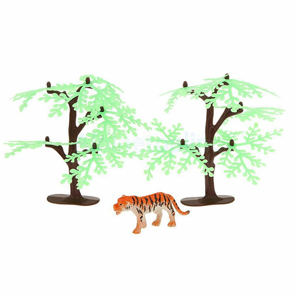 68 шт./компл. пластиковая ферма двор дикое дерево животные модель детские игрушки