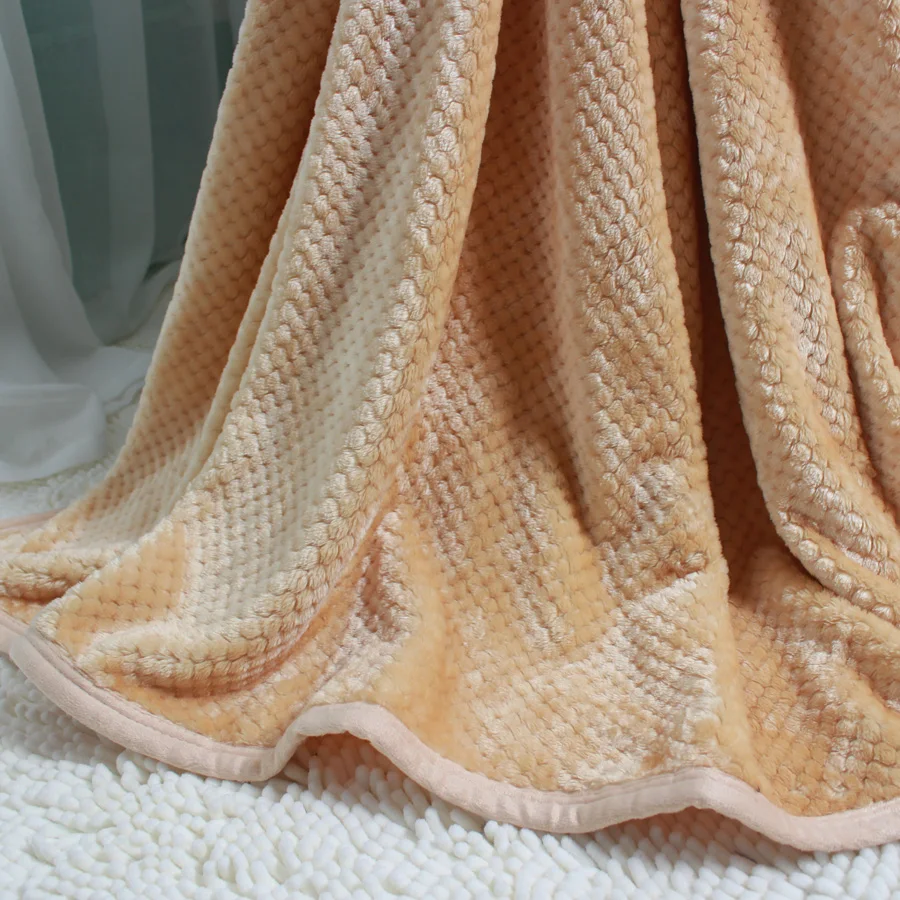 Толстый супер мягкий фланелевый плед с рисунком кукурузы ананаса сплошной цвет