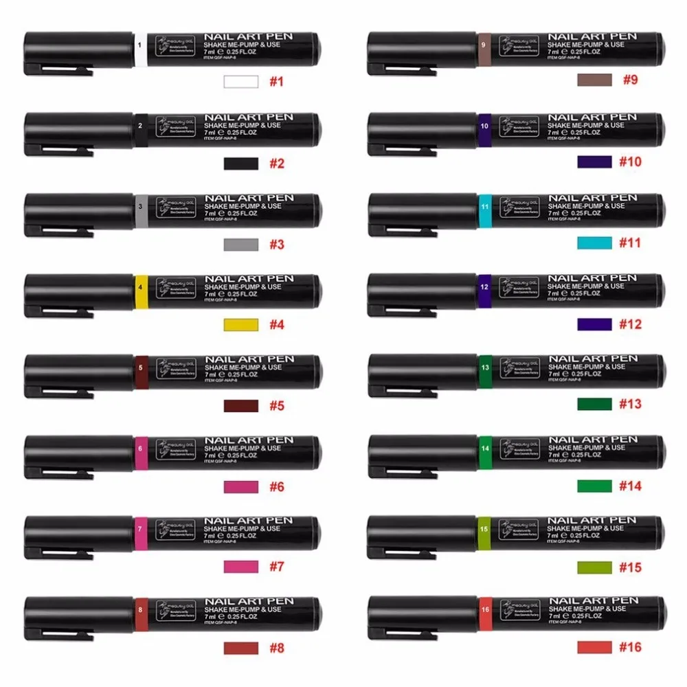 3D Ручка маркер для ногтей акварельная ручка самостоятельного дизайна инструмент