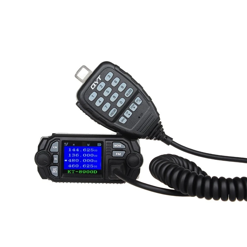 QYT мини Автомобильная Мобильная рация KT-8900D kt8900d FM двухстороннее радио VHF UHF двухдиапазонный цветной ЖК-дисплей 200 канальный четырехканальный режим ожидания
