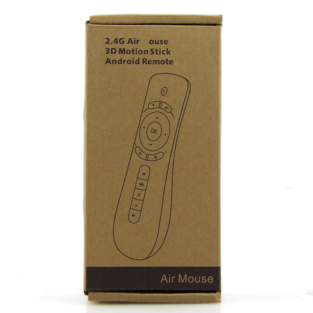 Гироскоп Мини Fly Air Mouse T2 2 4G Беспроводная клавиатура мышь для Android TV Box ИК пульт