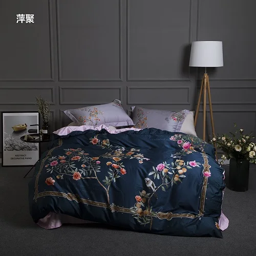 bedding set 3 Египетский хлопок 3D роскошный комплект постельного белья King queen размер постельное белье Богемия пододеяльник простыня комплект постельное белье Наволочка - Цвет: bedding set 3