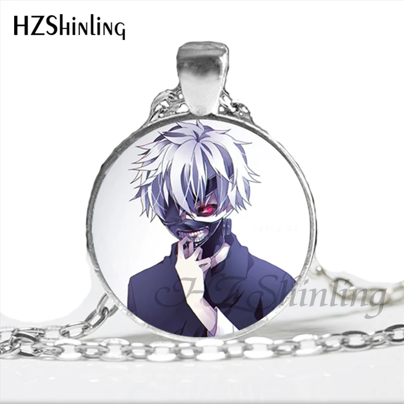 Новое поступление года, ожерелье Kaneki Ken в виде Токийского вурдалака ручной работы, подвеска в виде стеклянного купола, ювелирные изделия в стиле стимпанк, ожерелье HZ1 - Окраска металла: 11