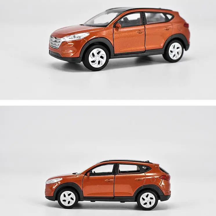 1:36 Масштаб сплава тянуть назад модель автомобиля, высокая имитация hyundai Tucson, Литые металлические модели детский подарок