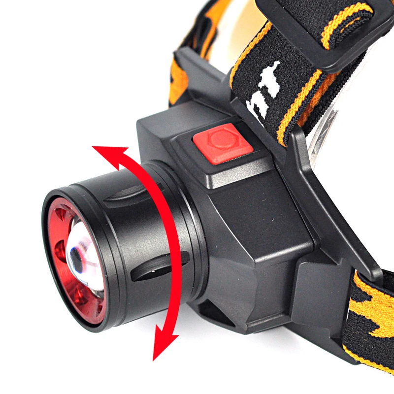 Налобный фонарь BORUiT светодиодный 1000 лм XML Q5 с 3 режимным увеличением|camping head torch|head
