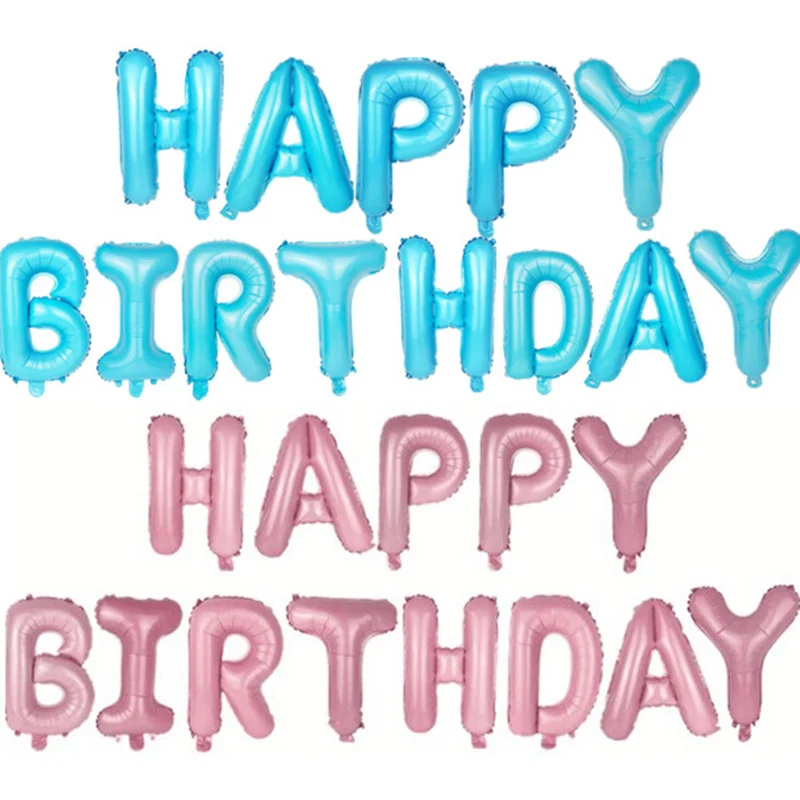 16 дюймов алюминиевая фольга с днем рождения шар Дети друзья родители
