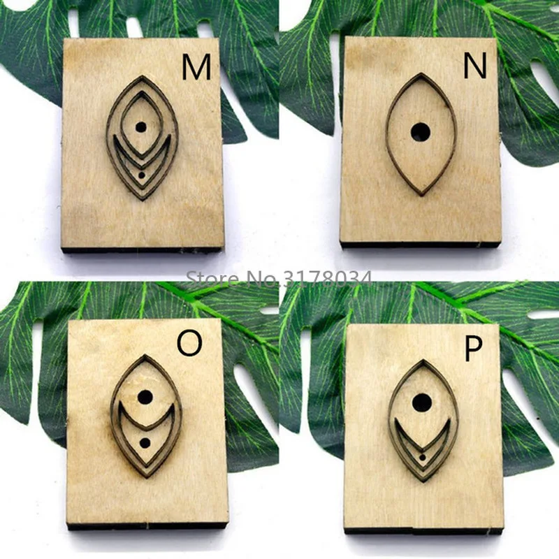 

New Japan Steel Blade Rule Die Cut Steel Punch Leaf Eardrop Cutting Mold Wood Dies for Leather Cutter for Leather Crafts