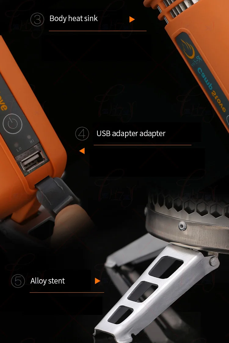 Нержавеющая сталь CampStove устройство для дровяной печи Открытый походный рюкзак для пикника Кухня барбекю 1 шт