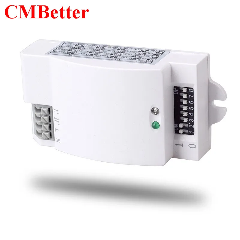 220V микроволновый радар Датчик Индуктивная подсветка Переключатель PIR заполнение тела движения чувствительный датчик 1200W для ламп