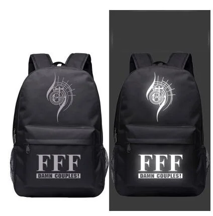 

High Q Japanese style Anime FFF GROUP LUMINOUS Backpack unisex Students BACKPACK
