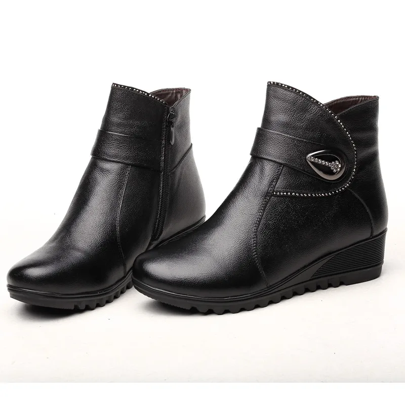 Женские ботильоны ручной работы AARDIMI зимние ботинки из натуральной кожи на