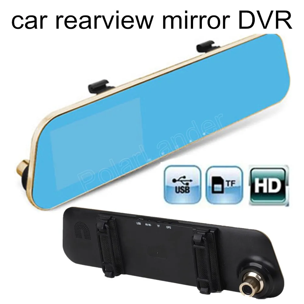 Full HD 1080P 4.3 inch Car Dvr Review Mirror Camera Digital Video Recorder Auto Registrator Camcorder Dvrs | Автомобили и