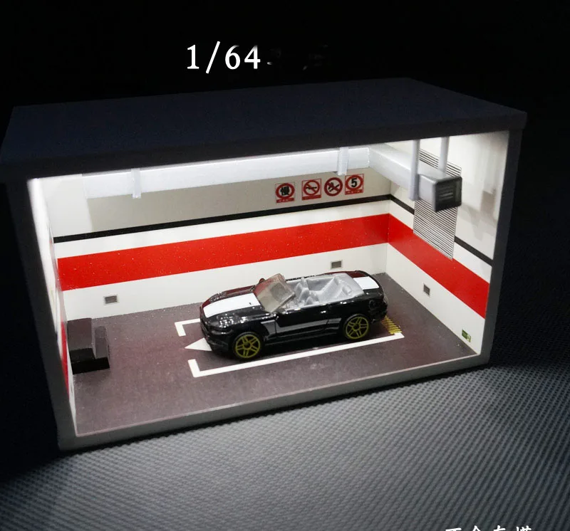 Ручная работа модель 1/64 реквизит для сцены парковки автомобиля подземного