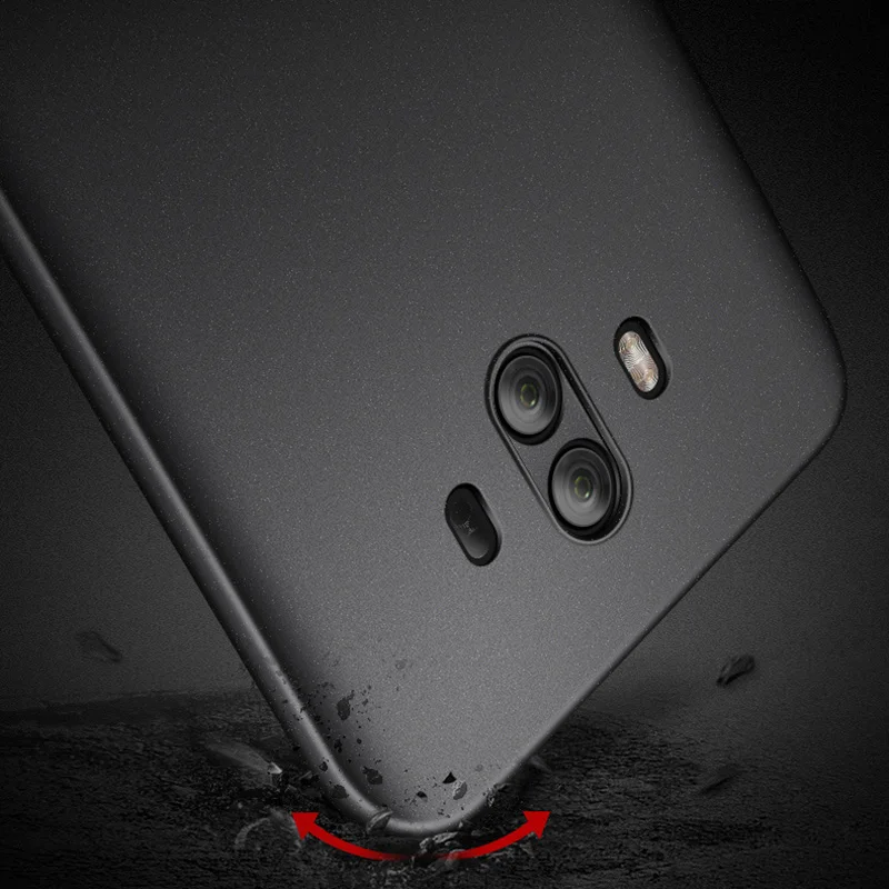 Стеклянная пленка! Для Huawei Mate 10 pro оригинальный Матовый Жесткий чехол с полным