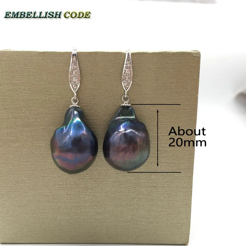 Женские серьги-подвески с жемчугом в стиле барокко | Украшения и аксессуары