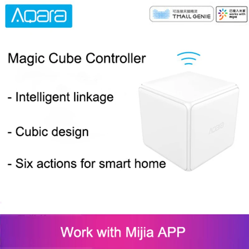 [Хит] Контроллер волшебного куба Xiaomi Aqara версия Zigbee управляемая шестью действиями
