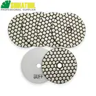 SHDIATOOL 6 шт 100 мм # White Buff B сухая полировальная прокладка для гранита, мрамора, керамики, 4-дюймовые резиновые накладки, Алмазные Гибкие Полировальные прокладки