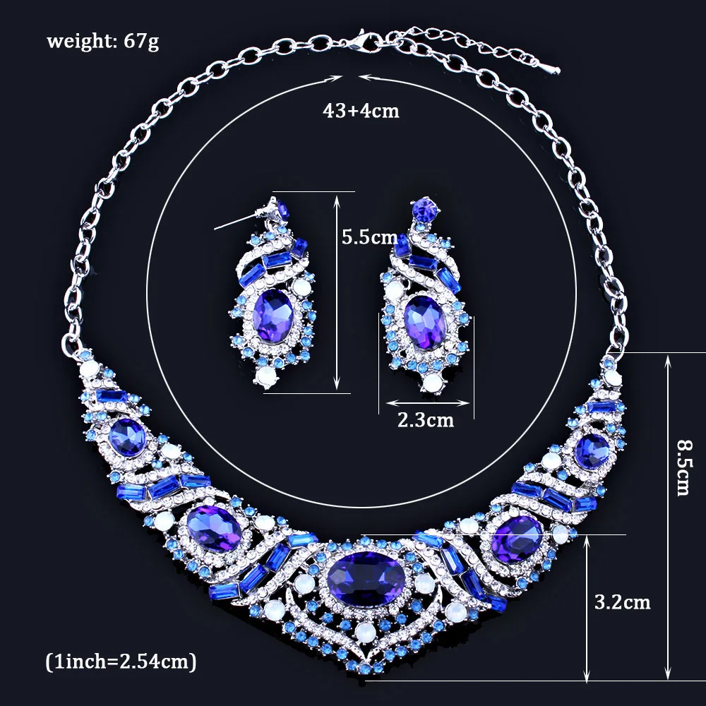 Ювелирные изделия FARLENA Изысканные милые Стразы ожерелье серьги Модные