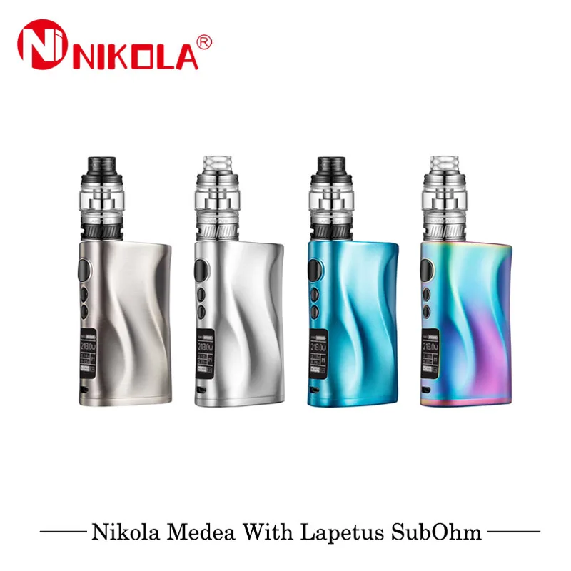 Электронная сигарета Nikola Medea 218 Вт бокс мод Lapetus комплект Питание от двух