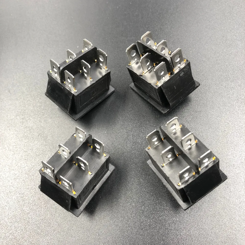 3 шт./лот красный свет 25 мм * 31 двусторонний черный рокер вкл./выкл. с 6