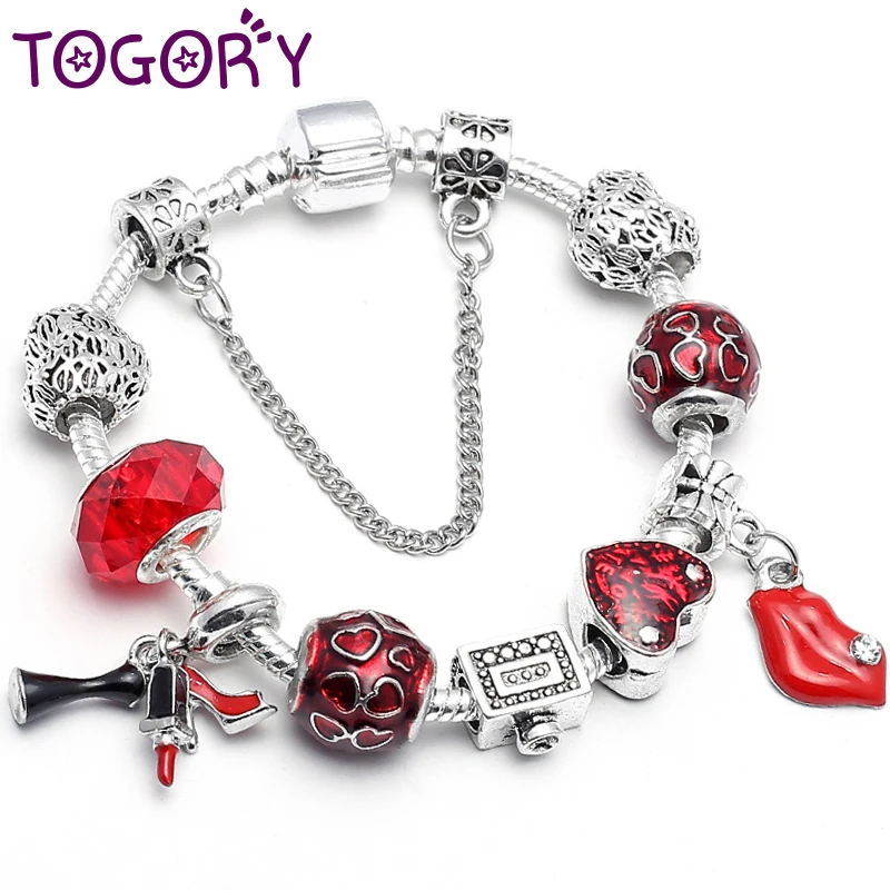 TOGORY новые браслеты с подвесками и искусственными ручной работы изящный браслет