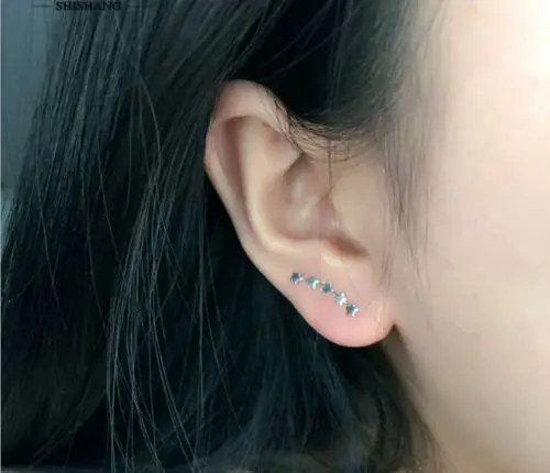 Женские серьги-каффы из серебра 925 пробы | Украшения и аксессуары