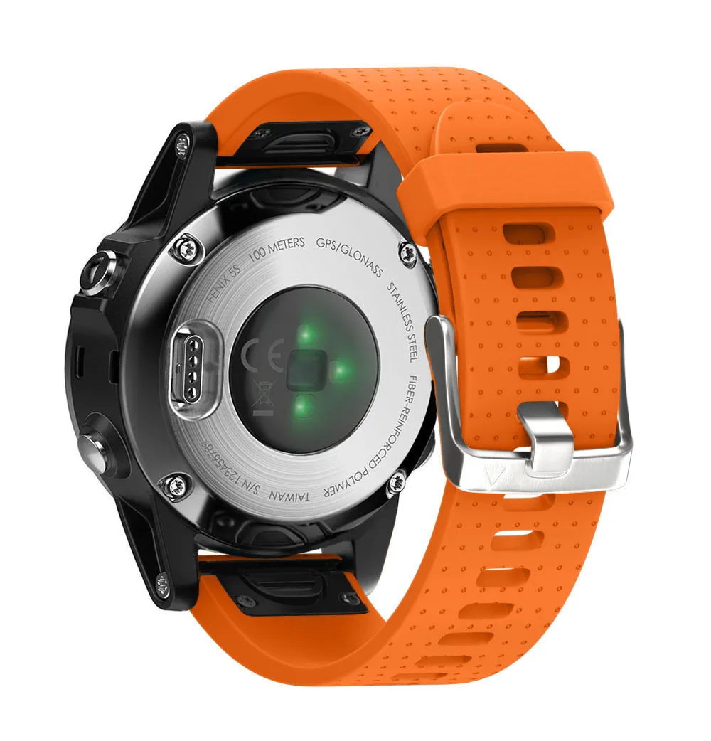 20 мм из силикагеля, мягкий быстросъемный комплект ремешок для Garmin Fenix 5S gps часы Futural цифровой Прямая поставка AUGG2