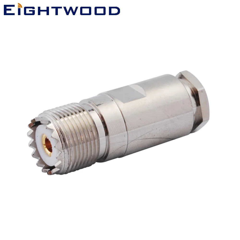 Eightwood 5 шт. UHF хомут Джек Женский RF коаксиальный разъем адаптер обжимной LMR195 RG58 RG400