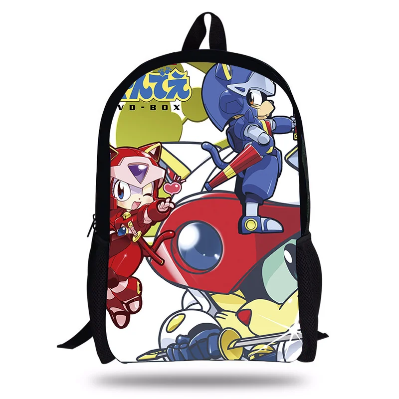 Новый 16-дюймовый рюкзак для ноутбука Samurai Pizza Cats детей школьная сумка школьный