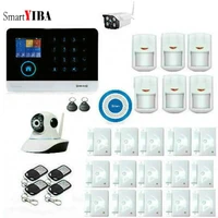 smartyiba wifi gsm home alarm system 2g wireless security alarm sms alert alarm system pir sensor