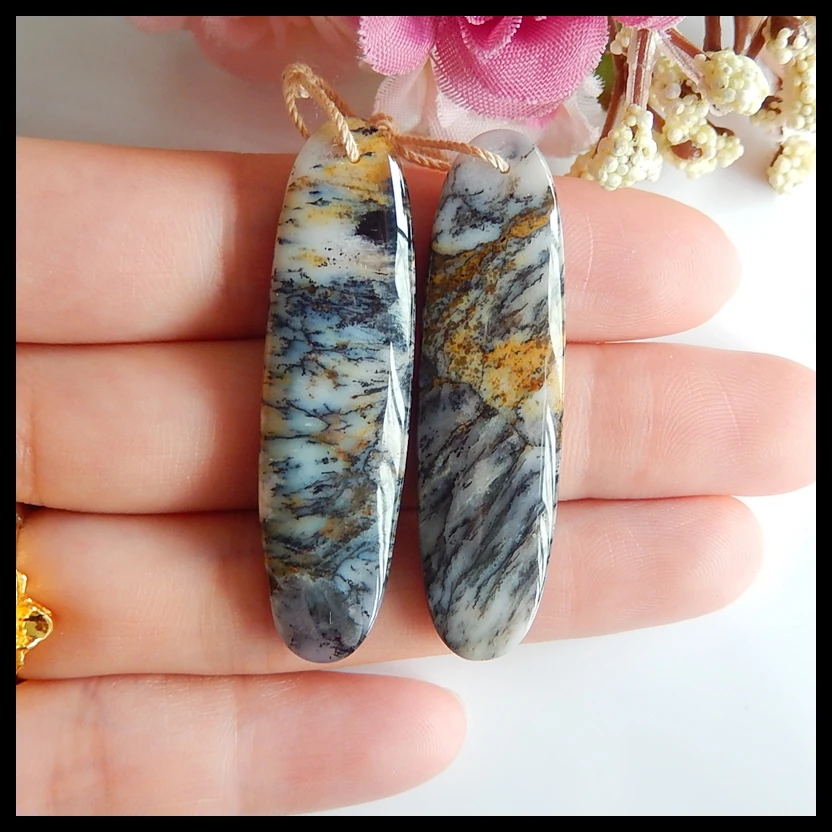 Подарок на день рождения натуральный искусственный опал модные женские серьги