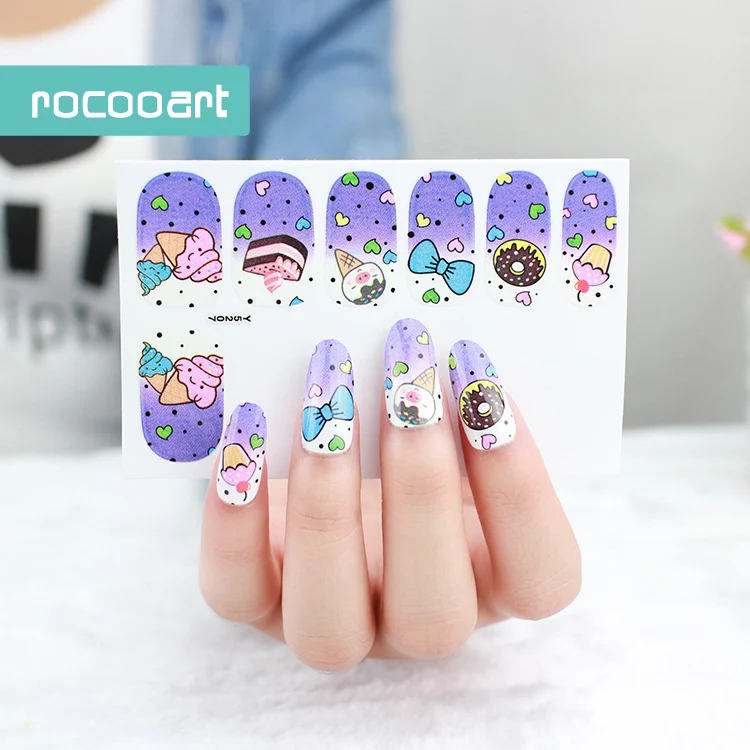 Y52 Series-10pcs стикеры 3D на ногти Nail Art Наклейки самоклеящиеся Фольга для ногтей искусство украшения наклейки и яркими украшениями