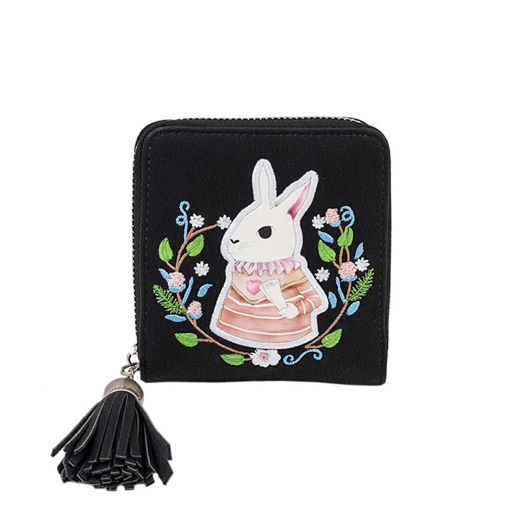 Aelicy Модный женский клатч с принтом животных кошельки на молнии короткий