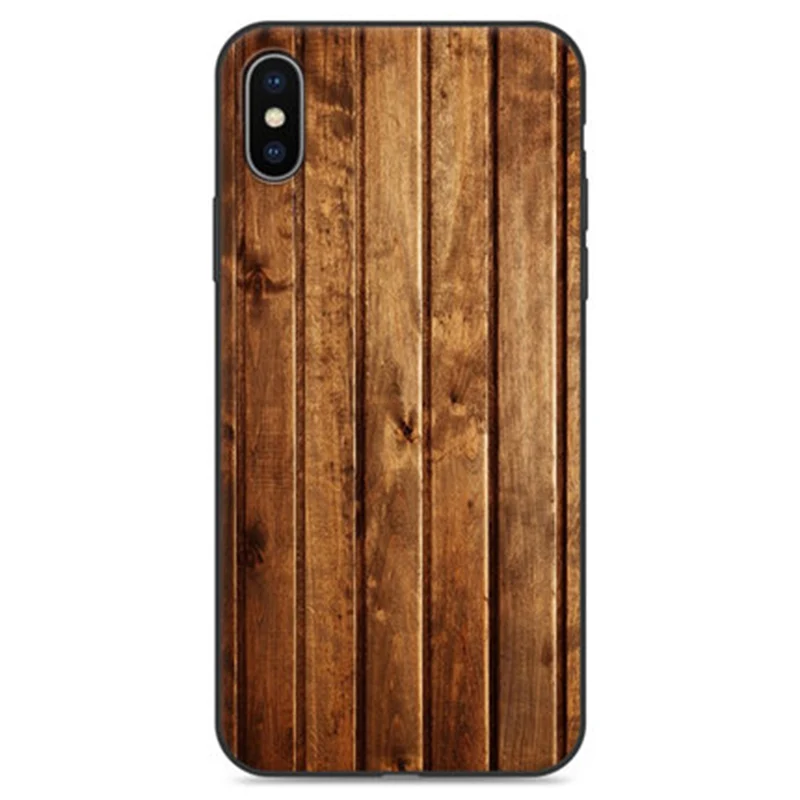Дерево камень стиль крышка корпуса ля iphone X мягкие чехлы для iphoneX оболочка задняя