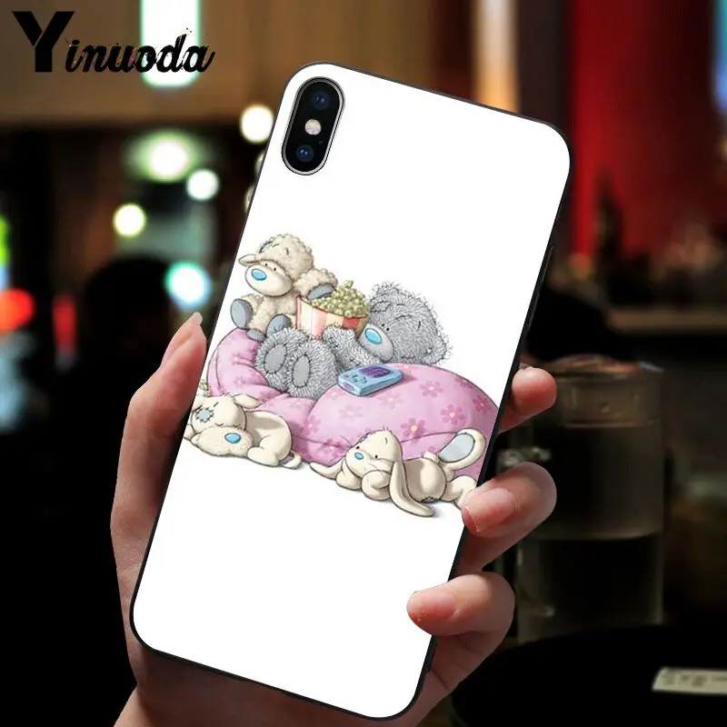 11pro MAX Tatty Teddy Bear Me To You мягкий силиконовый черный чехол для телефона iPhone X XS 6 6s 7 7plus 8