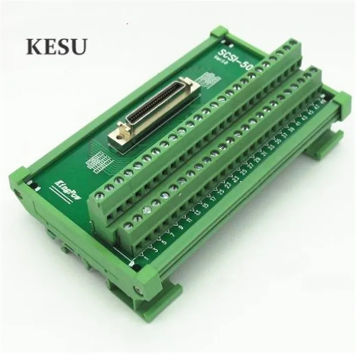 SCSI50PIN SCSI 50 Pin Штекерная Клеммная колодка коммутационная клемма PLC релейные клеммы