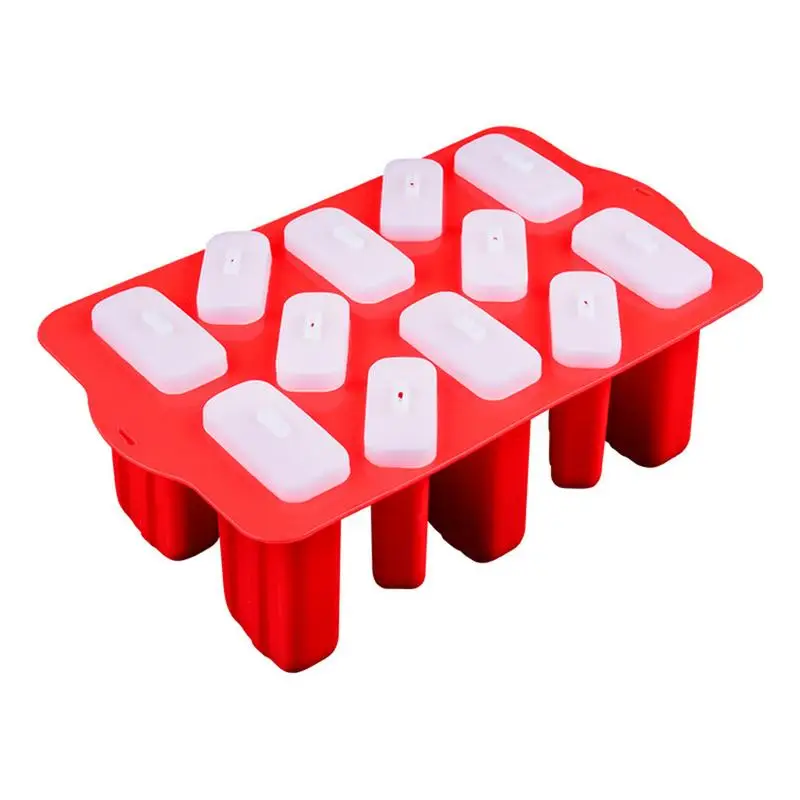 A Новые горячие Popsicle Силиконовые формы ручной работы кубики мороженого 2 типа многоразовый лед формы для крема палочки для сладостей - Цвет: A